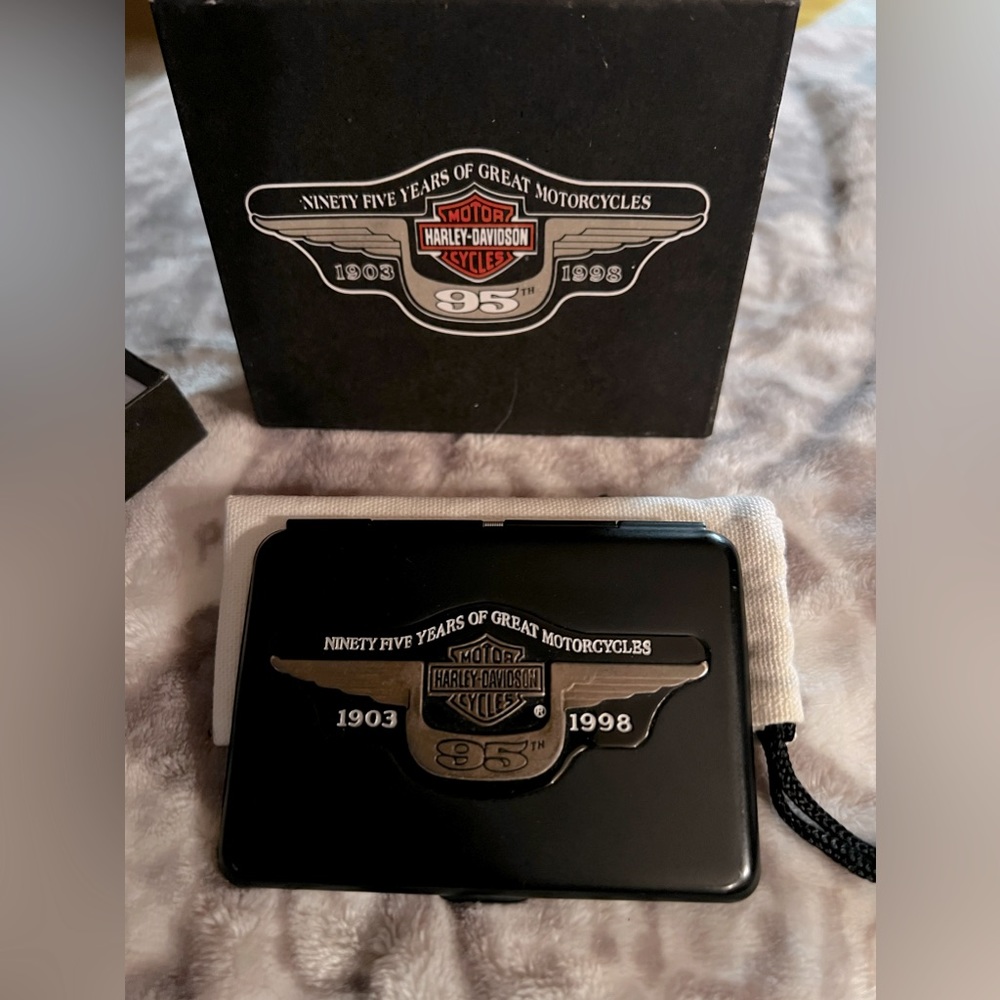 NIB Harley Davidson 95th Anniversary Card Holder